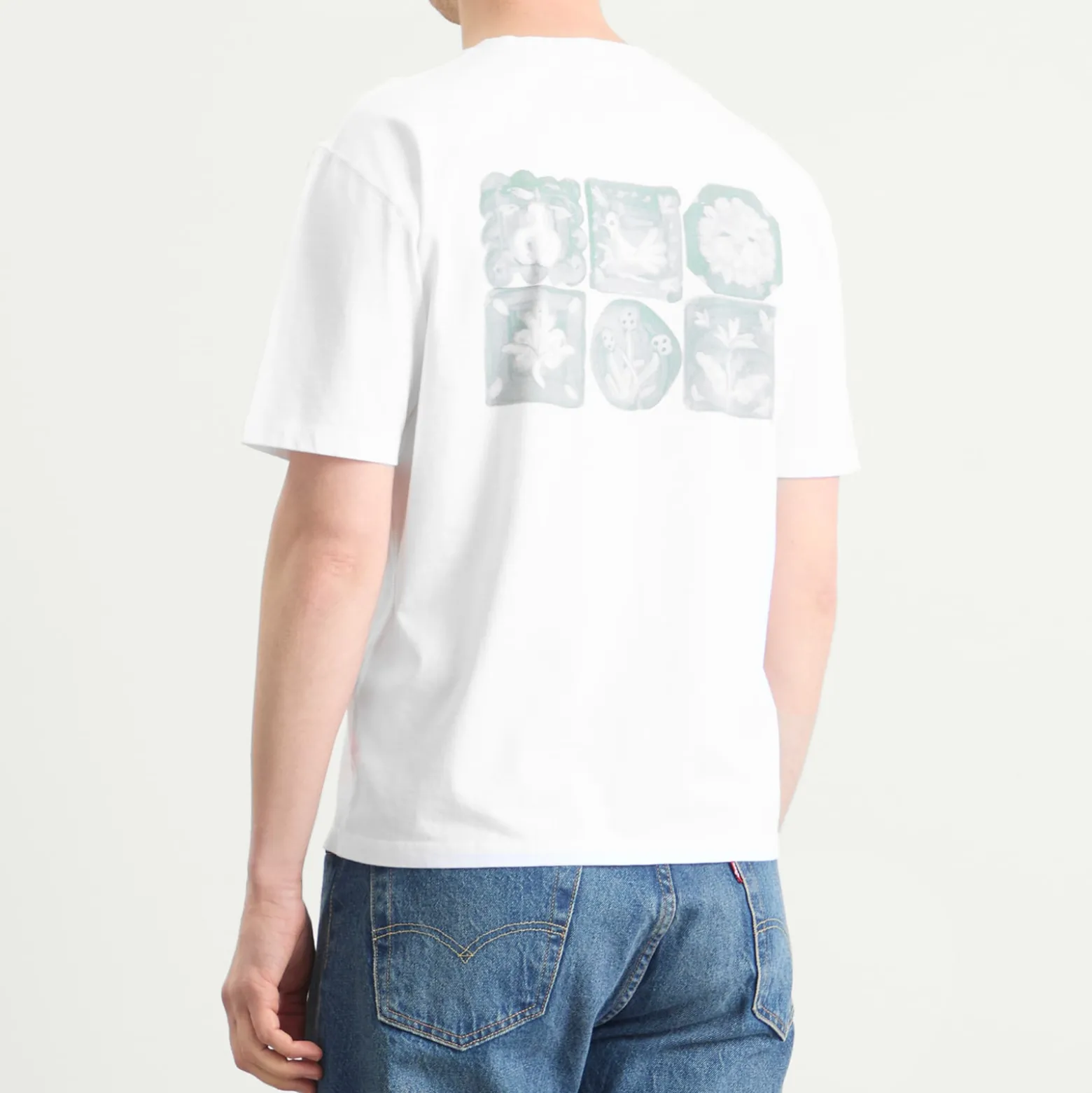 Drake's 6 Tile Back Print Hiking T-Shirt