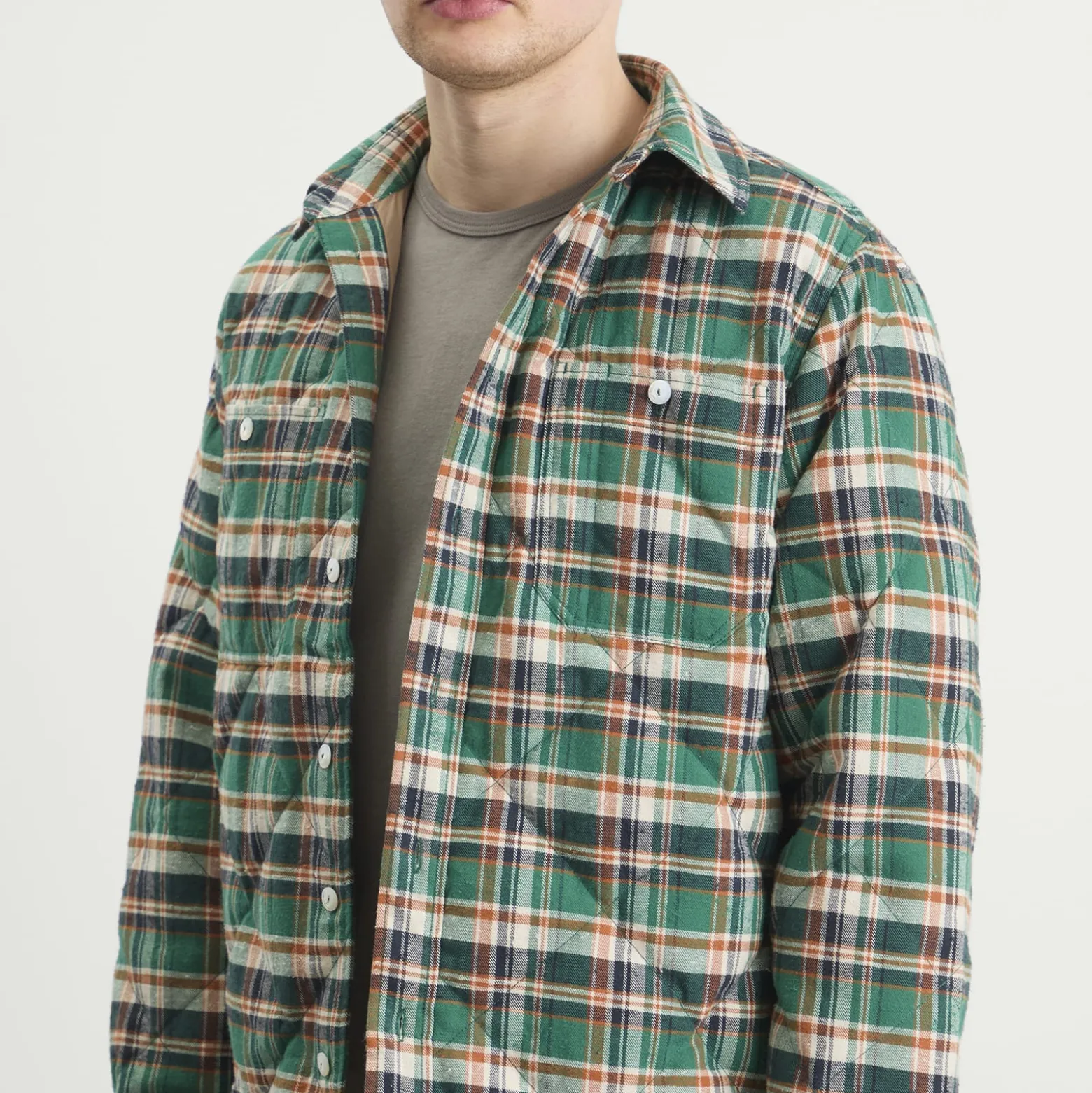 Drake's x Nanga Quilted Shirt