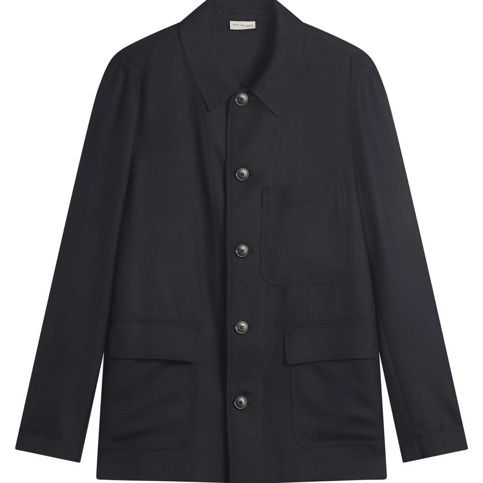 Dries Van Noten Pinstripe Worsted Wool Jacket