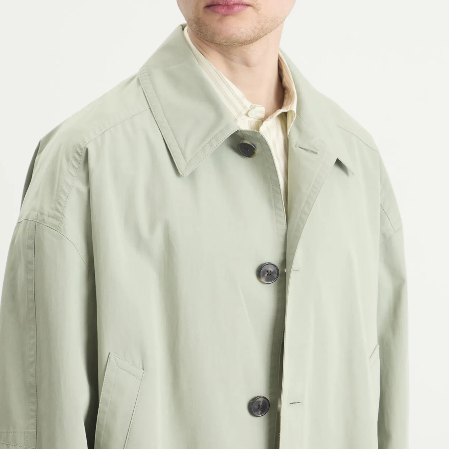 Dries Van Noten Washed Heavyweight Cotton Jacket