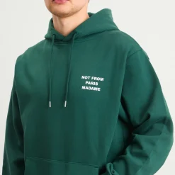 Drôle de Monsieur Not From Paris Madame Slogan Hoodie