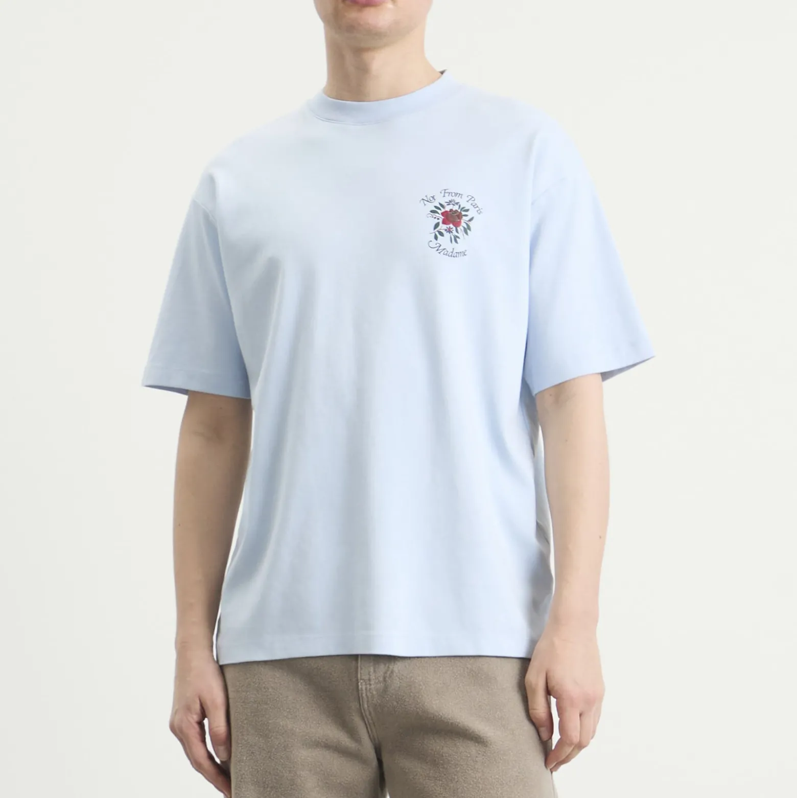 Drôle de Monsieur Rose Slogan T-Shirt