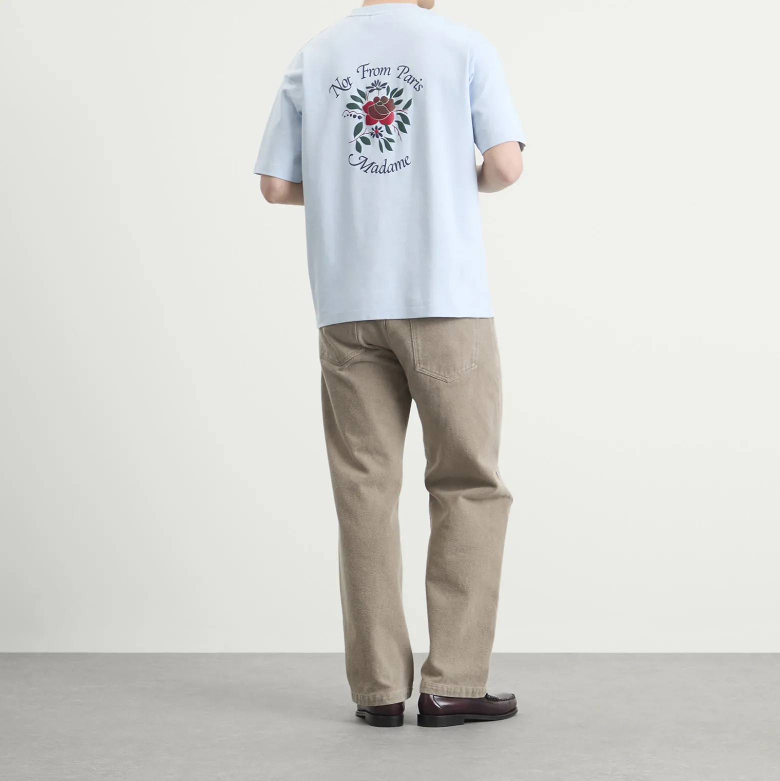Drôle de Monsieur Rose Slogan T-Shirt