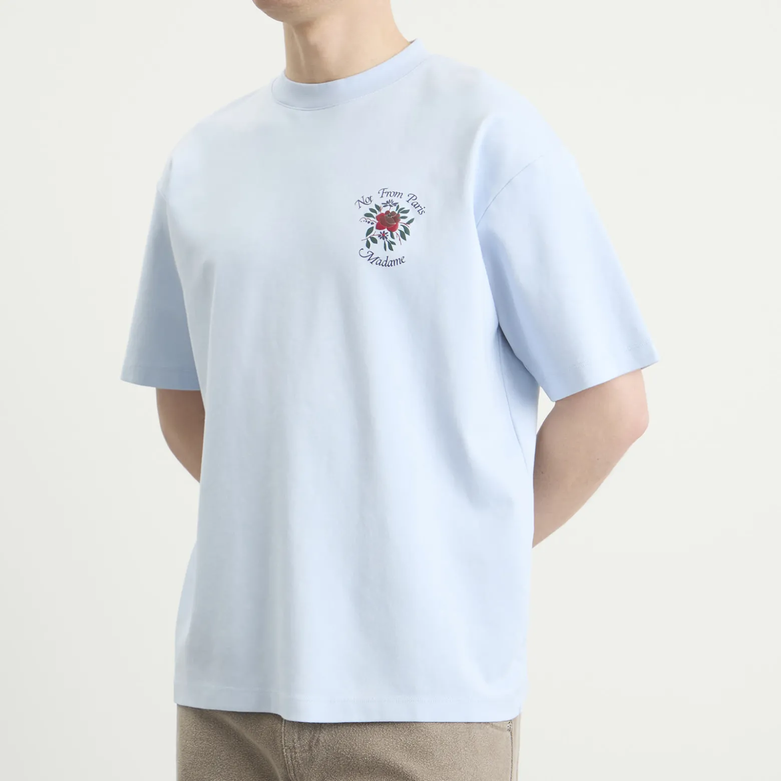 Drôle de Monsieur Rose Slogan T-Shirt