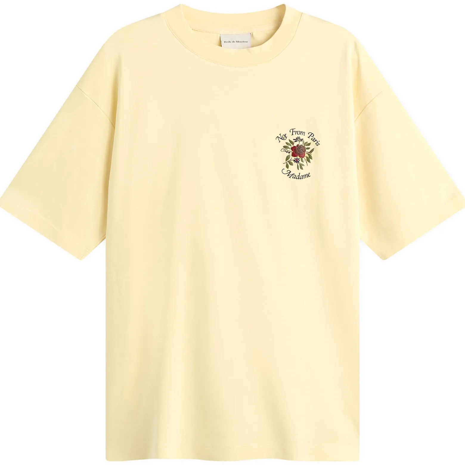 Drôle de Monsieur Rose Slogan T-Shirt