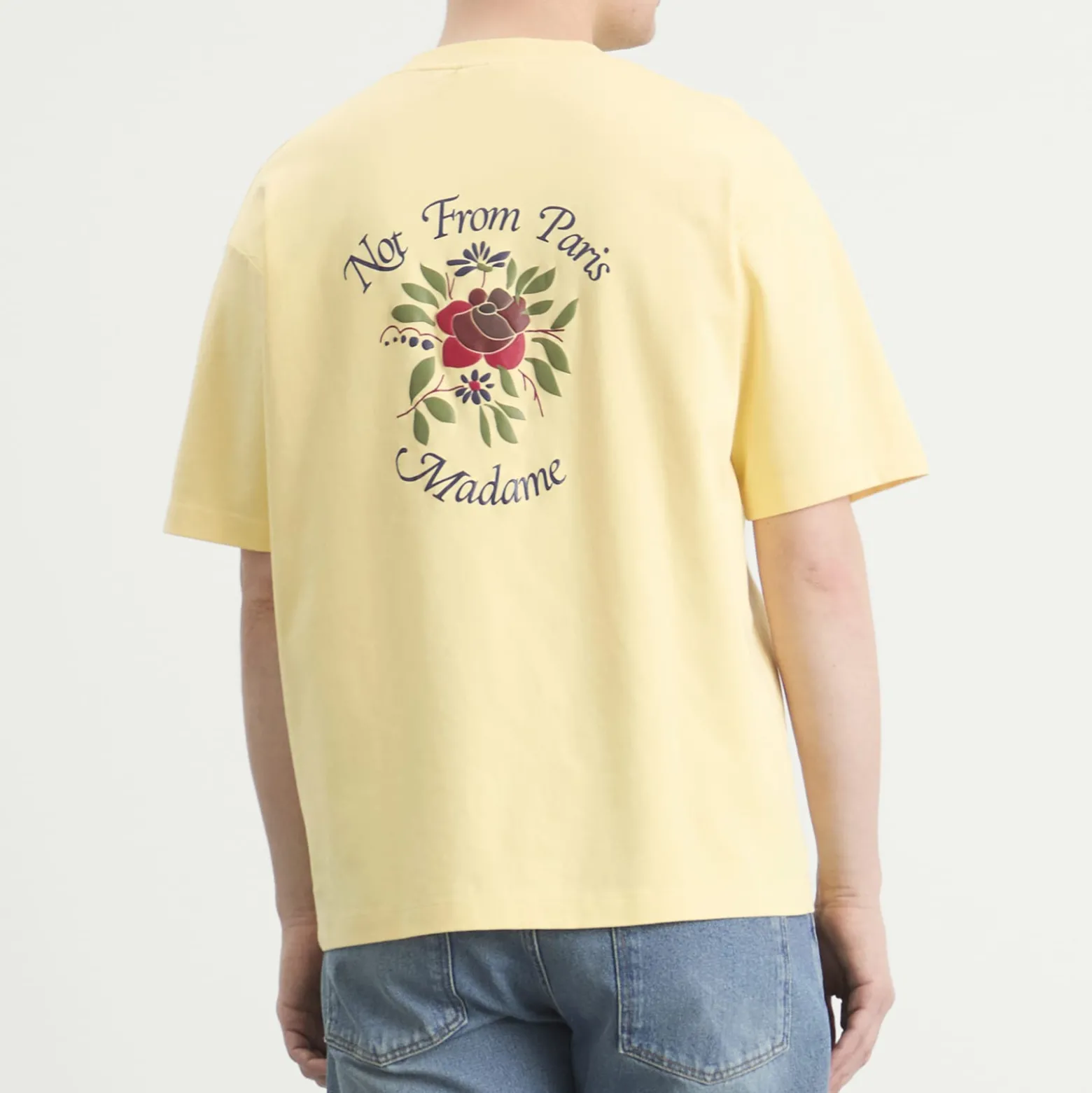 Drôle de Monsieur Rose Slogan T-Shirt