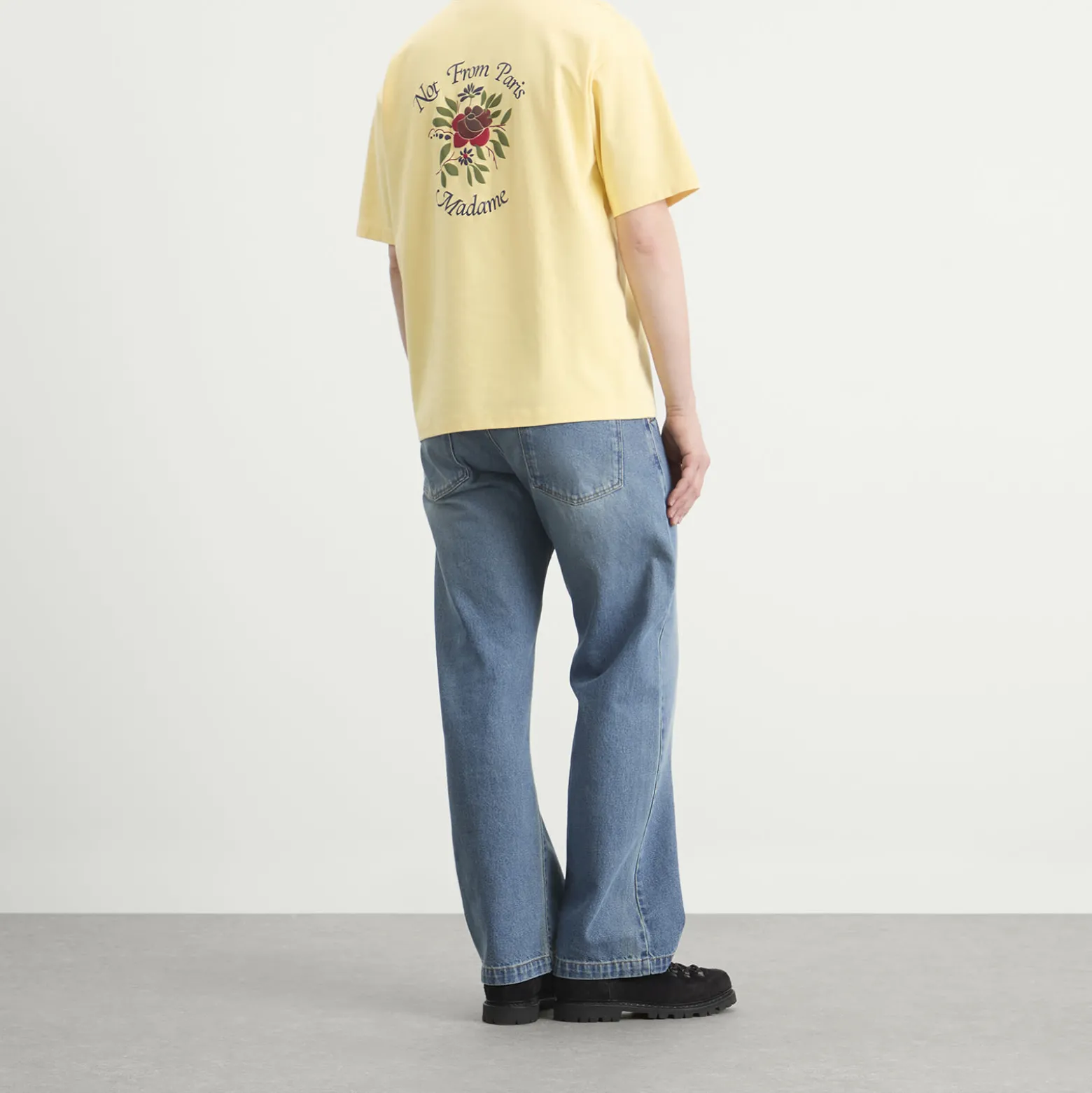 Drôle de Monsieur Rose Slogan T-Shirt