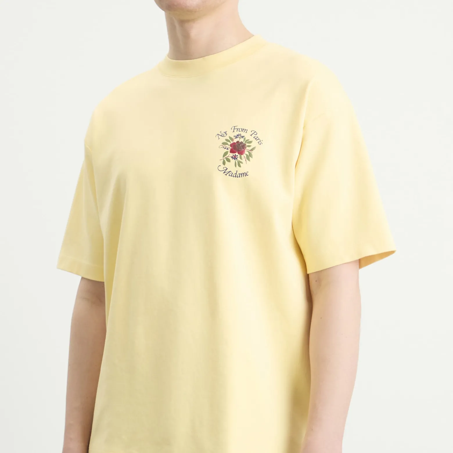 Drôle de Monsieur Rose Slogan T-Shirt