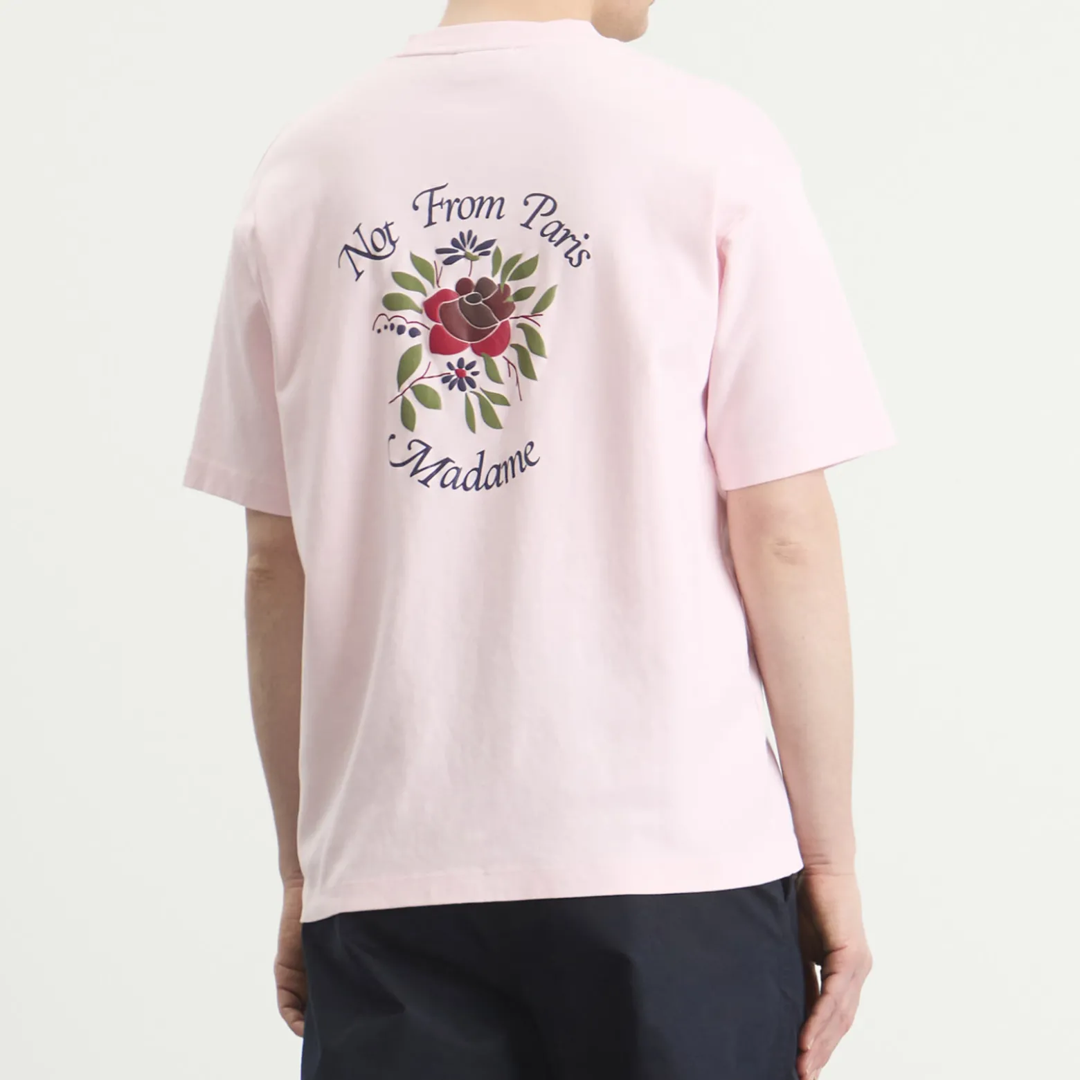 Drôle de Monsieur Rose Slogan T-Shirt