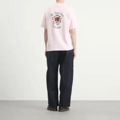 Drôle de Monsieur Rose Slogan T-Shirt