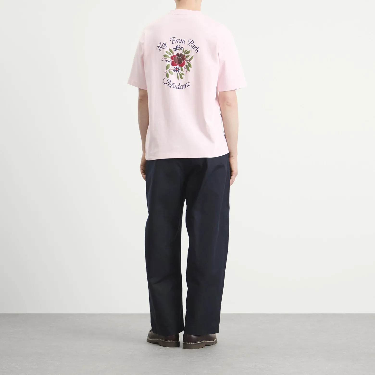 Drôle de Monsieur Rose Slogan T-Shirt