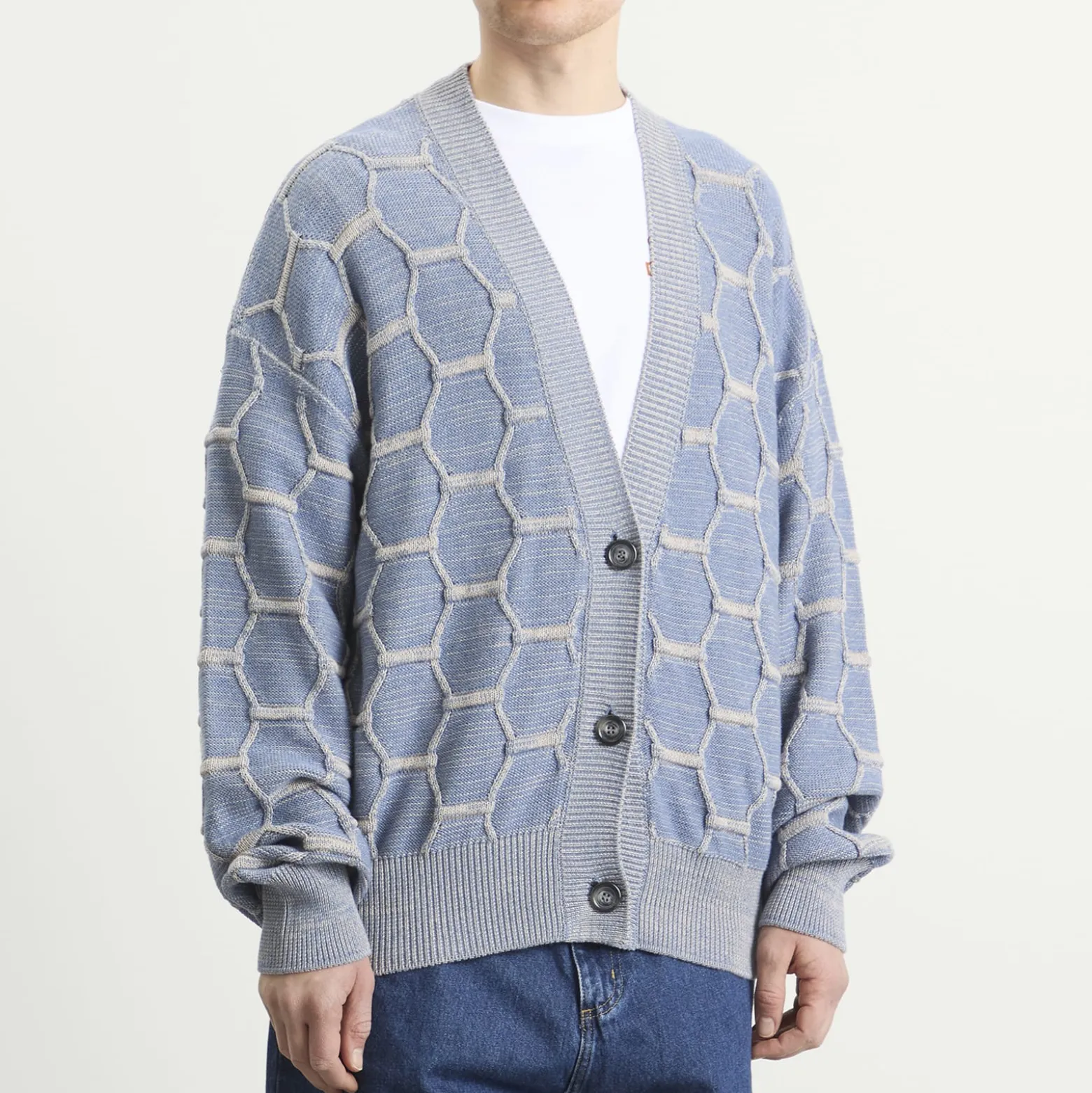 EBiT Honeycomb Knit Cardigan