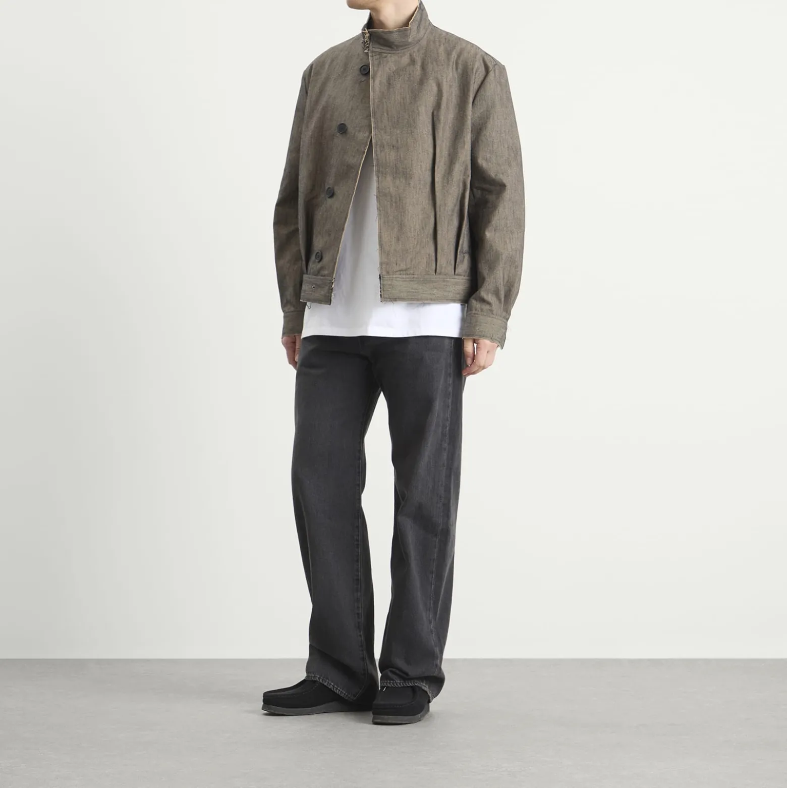EBiT Inverted Pleat Gaberdine Jacket