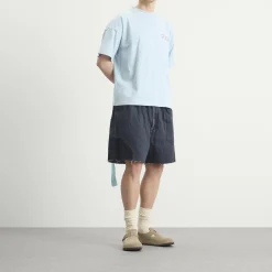 EBiT Octagon Patch Denim Lofty Shorts
