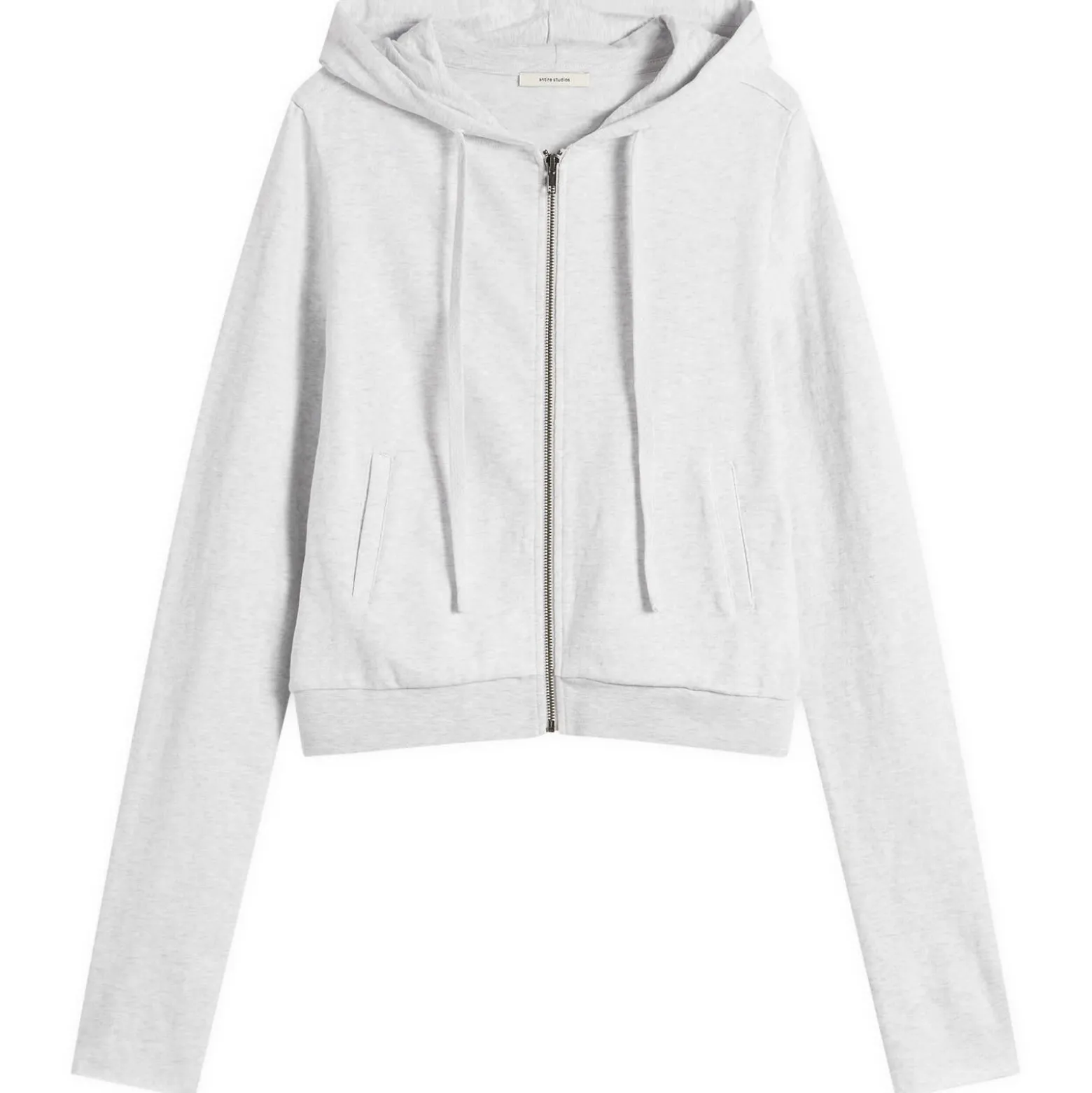 Entire Studios Lightweight Crop Zip-Up Hoodie