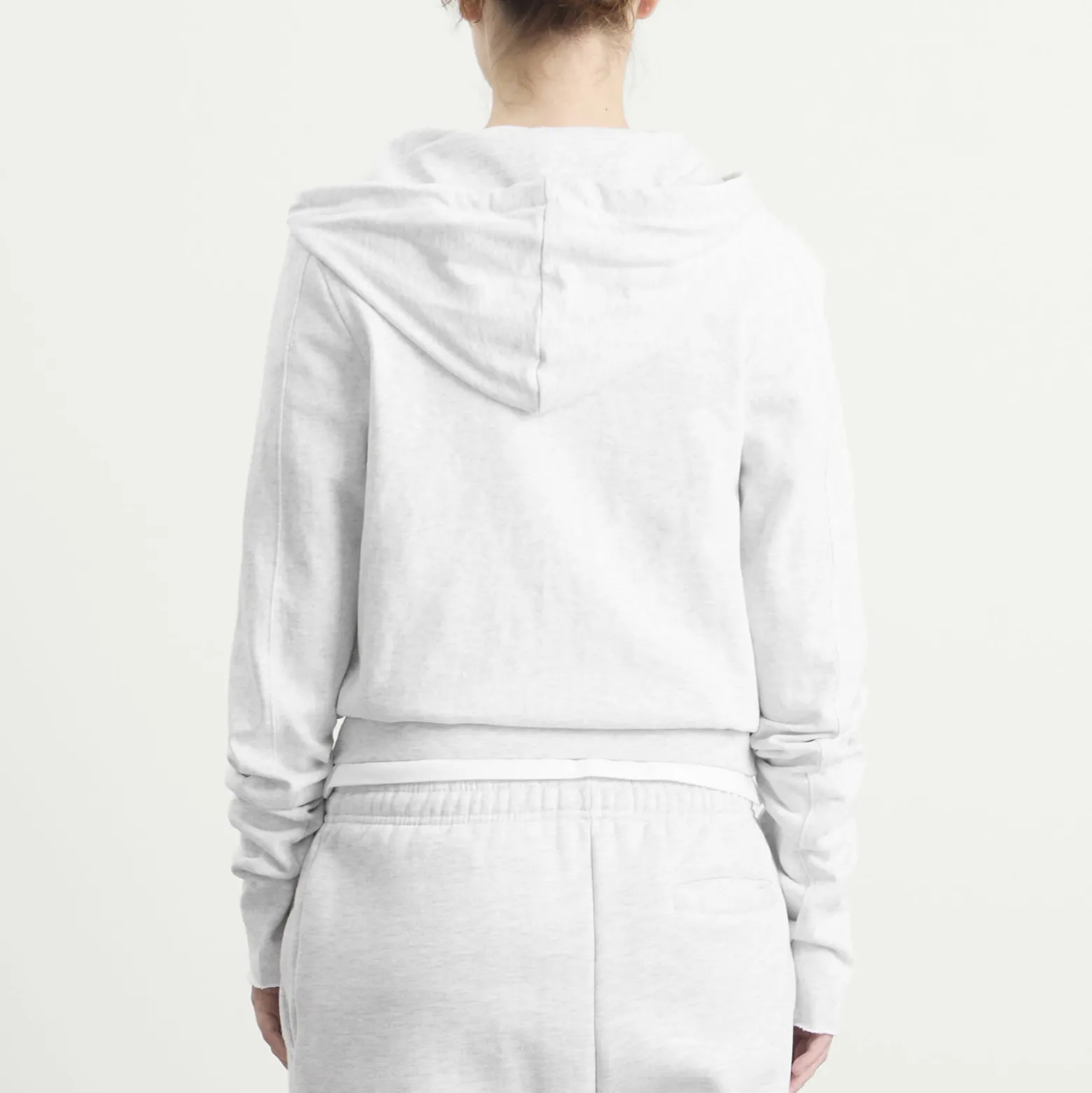 Entire Studios Lightweight Crop Zip-Up Hoodie
