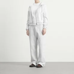 Entire Studios Lightweight Crop Zip-Up Hoodie