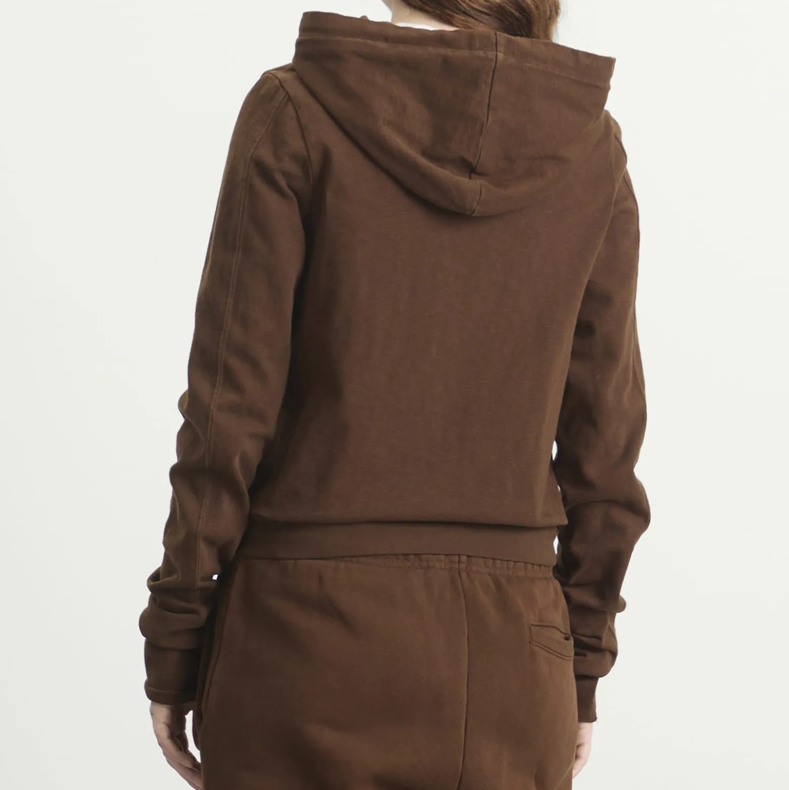 Entire Studios Lightweight Crop Zip-Up Hoodie