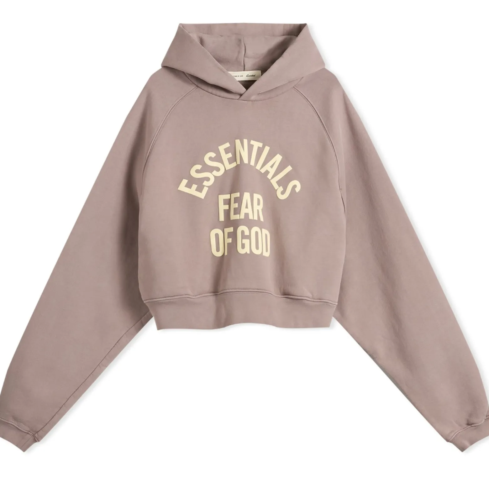 Fear of God ESSENTIALS Campus 90'S Crop Raglan Hoodie