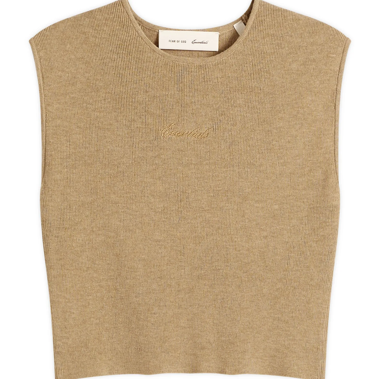 Fear of God ESSENTIALS Signature Rib Knit CropTop