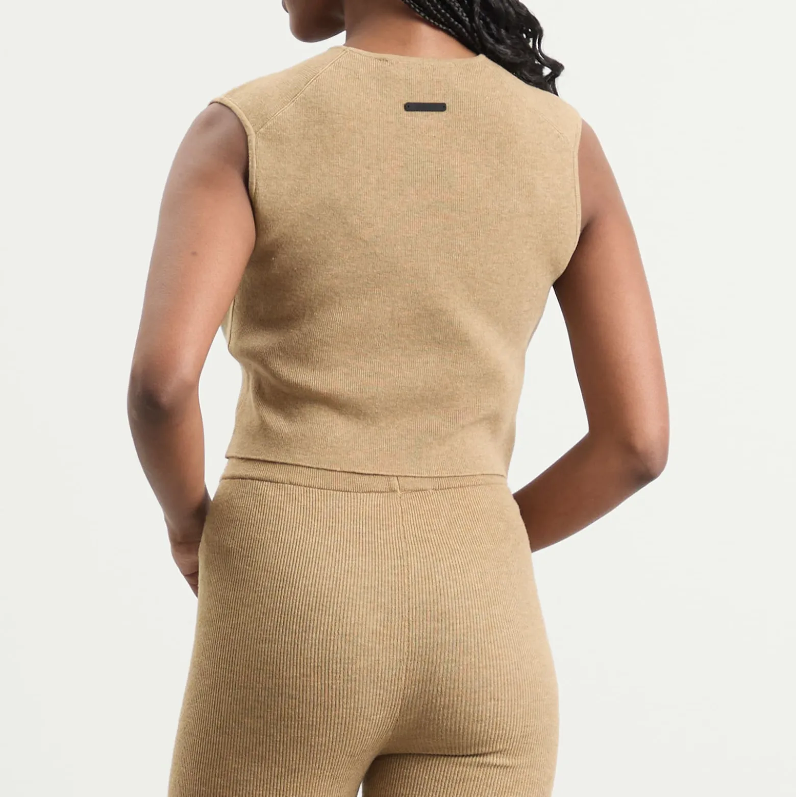 Fear of God ESSENTIALS Signature Rib Knit CropTop