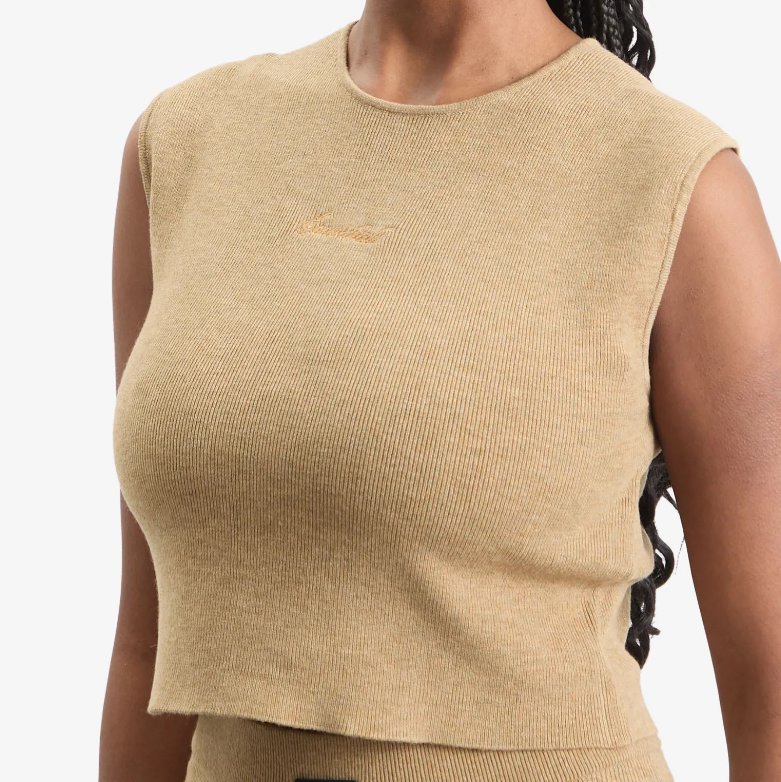 Fear of God ESSENTIALS Signature Rib Knit CropTop