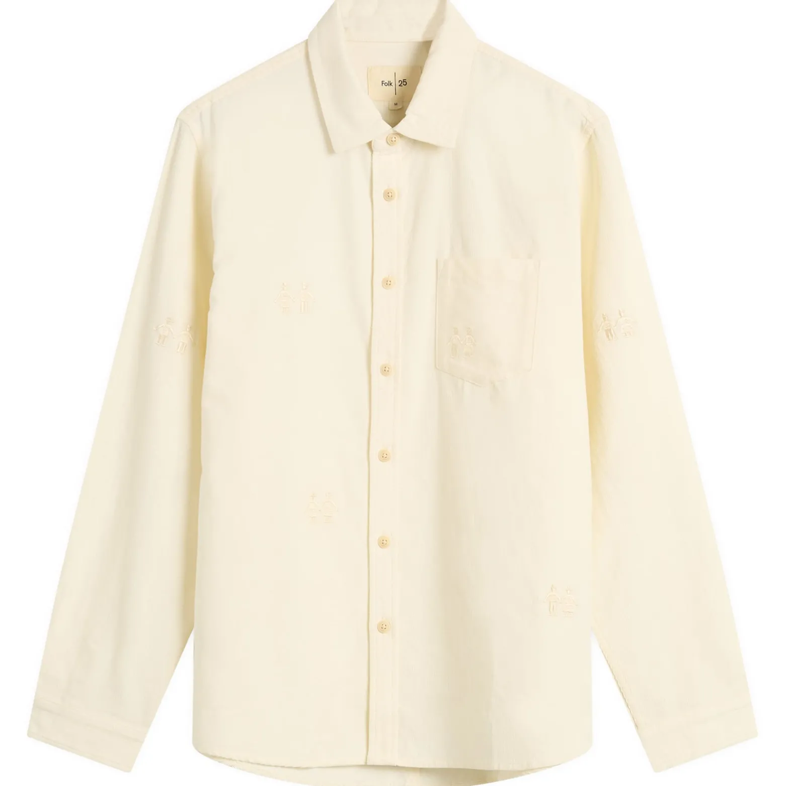 Folk Embroidery Direction Babycord Shirt