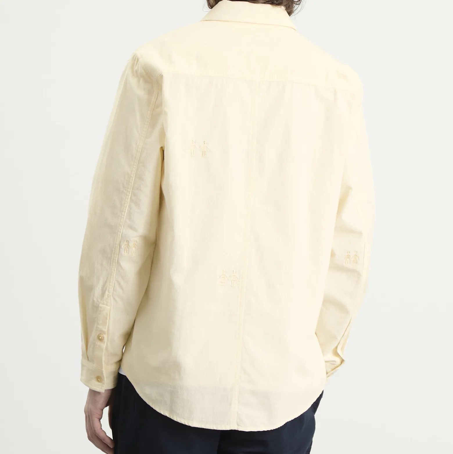 Folk Embroidery Direction Babycord Shirt