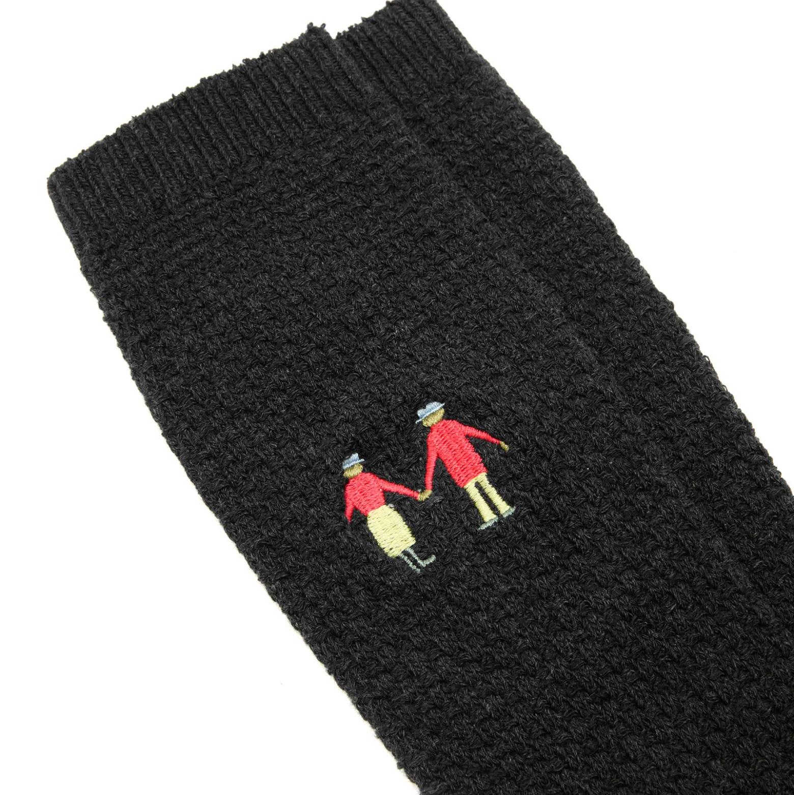 Folk Embroidery Waffle Socks