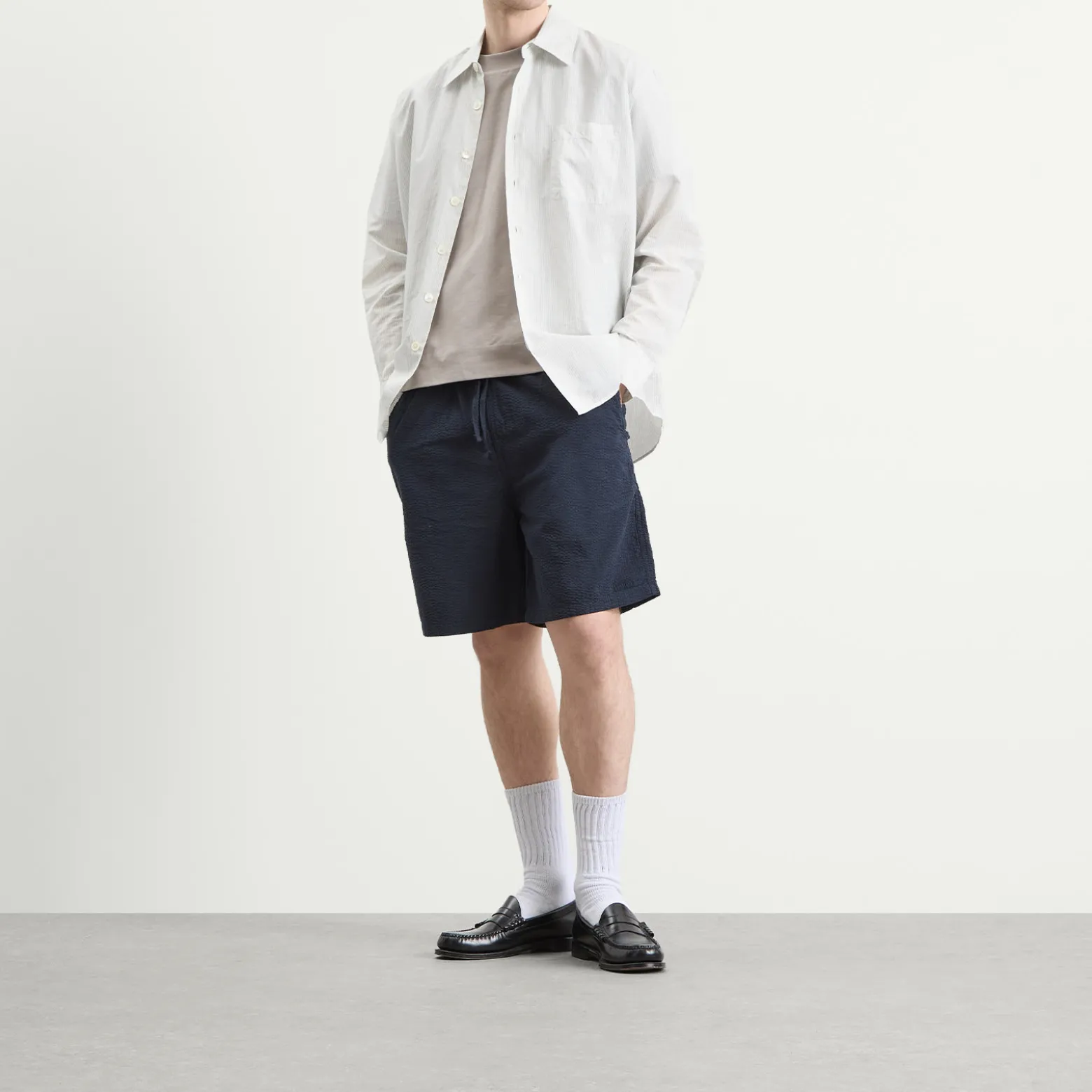 Foret Hush Seersucker Shorts