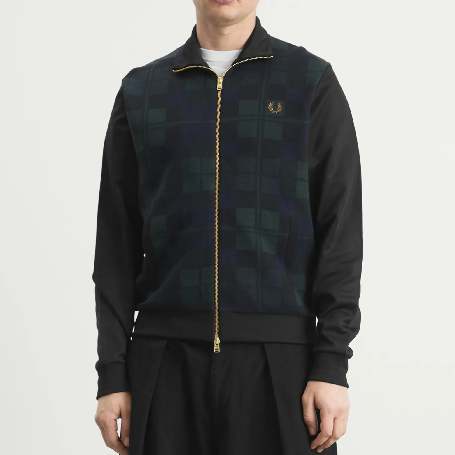 Fred Perry Black Watch Tartan Track Jacket