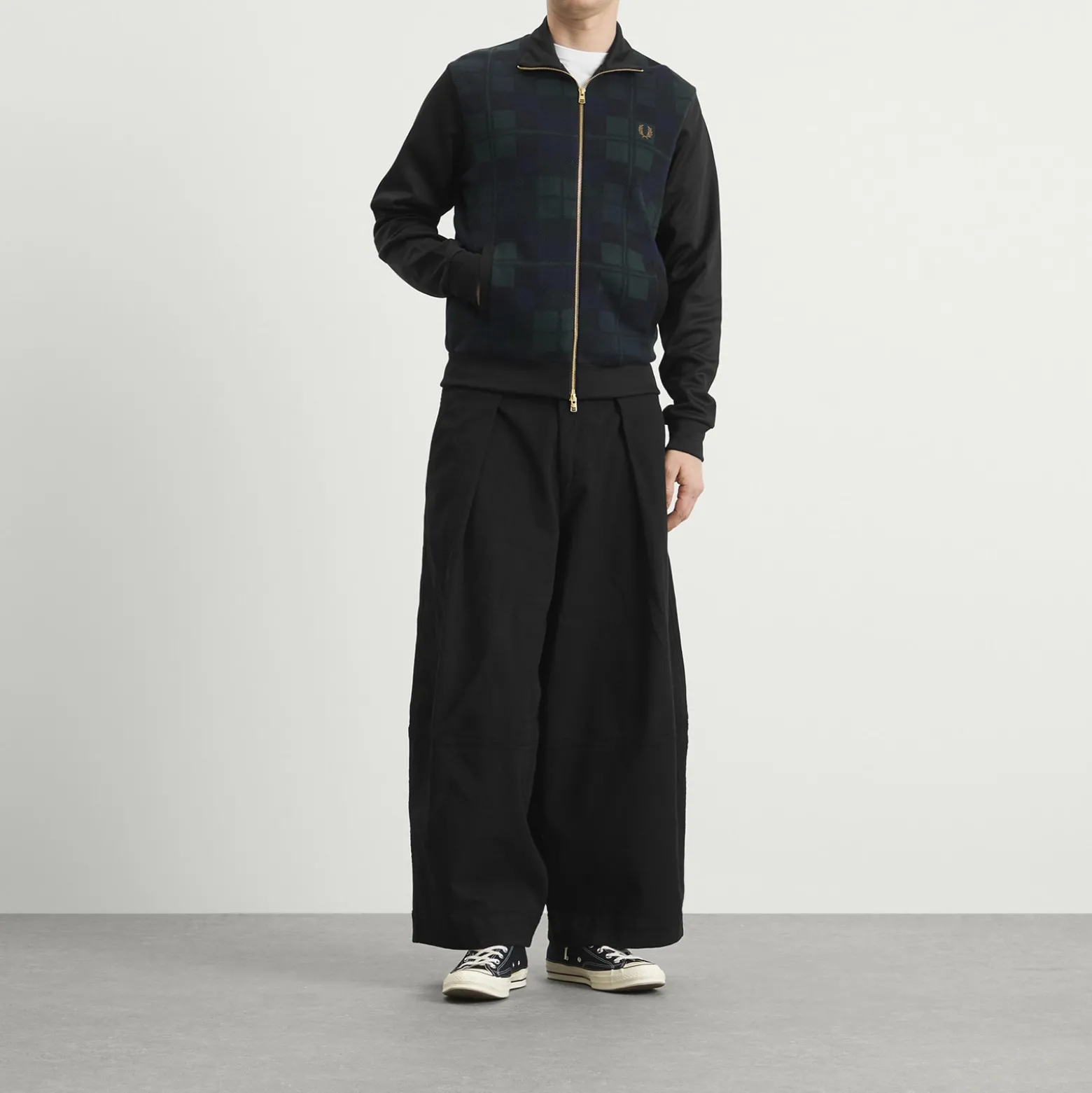 Fred Perry Black Watch Tartan Track Jacket