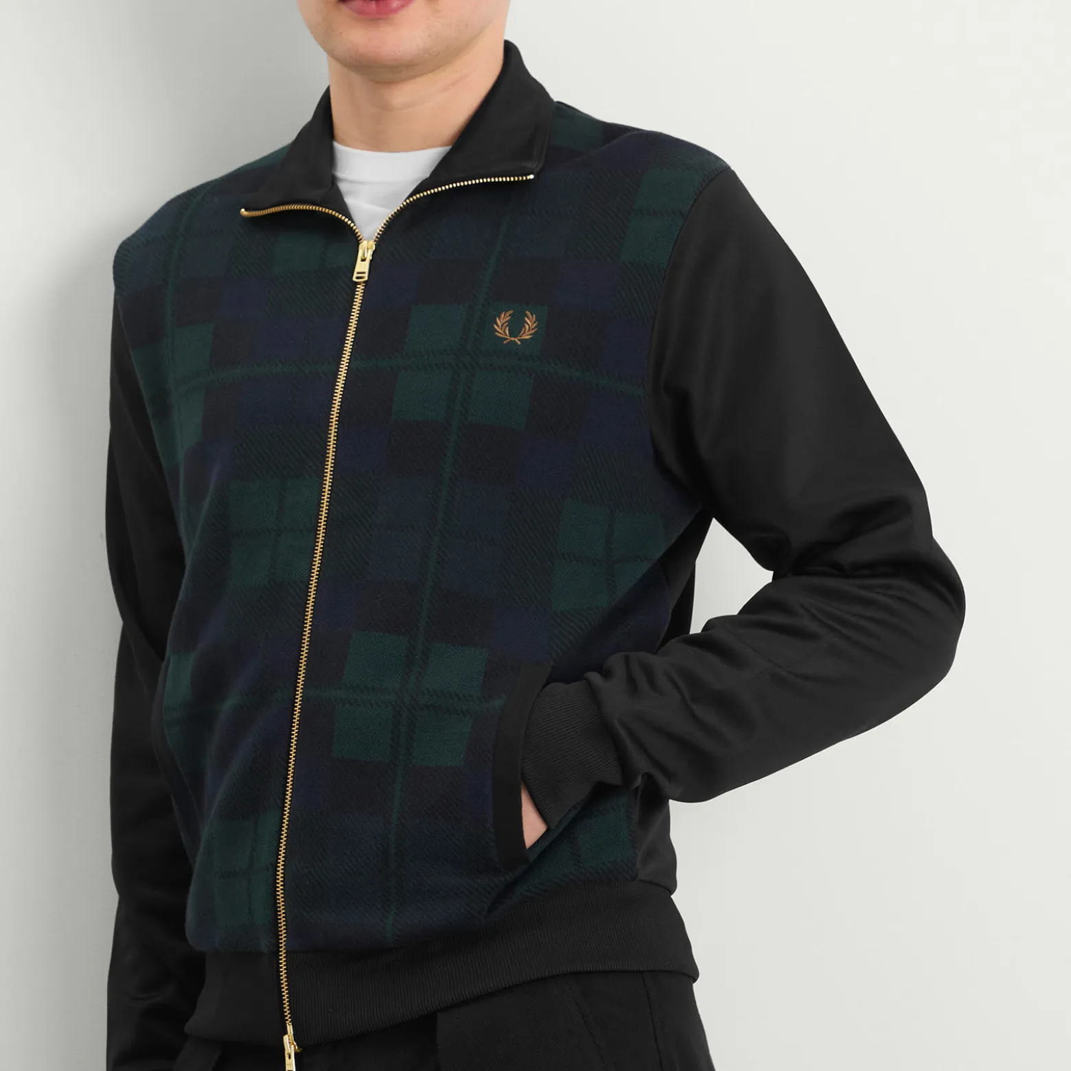 Fred Perry Black Watch Tartan Track Jacket