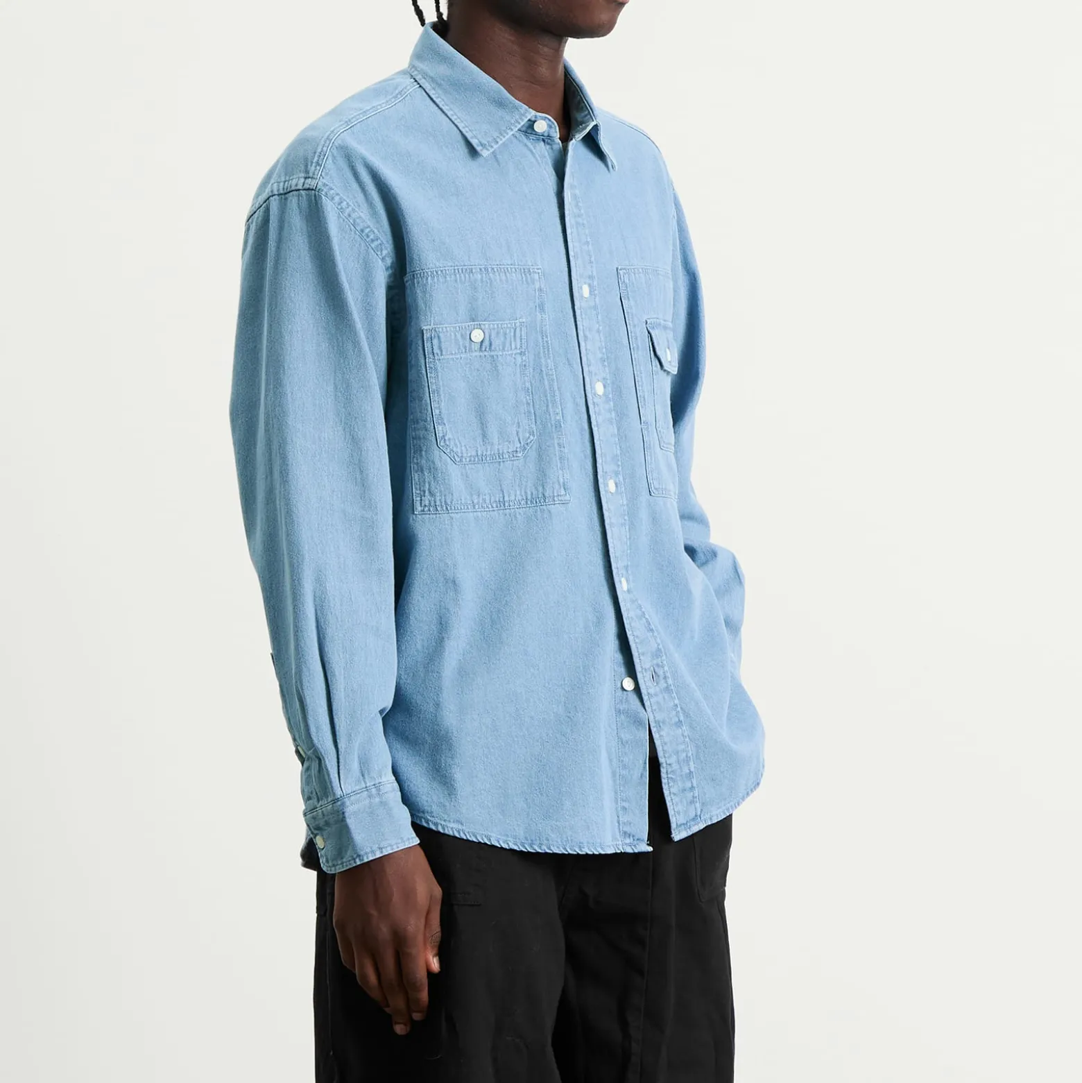 FrizmWORKS Bleach Denim Utility Shirt