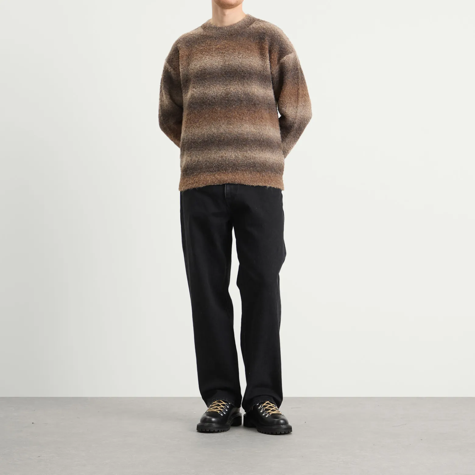 FrizmWORKS Gradiation Boucle Knit Sweater