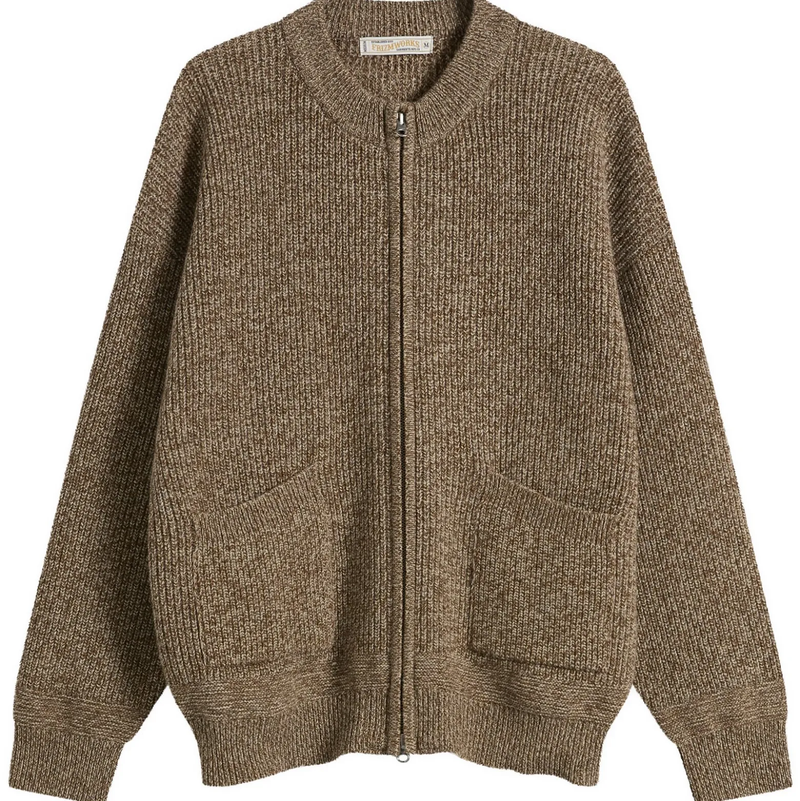 FrizmWORKS Tweed Wool Deck Zip Cardigan