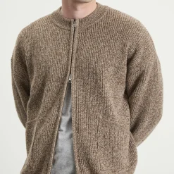 FrizmWORKS Tweed Wool Deck Zip Cardigan