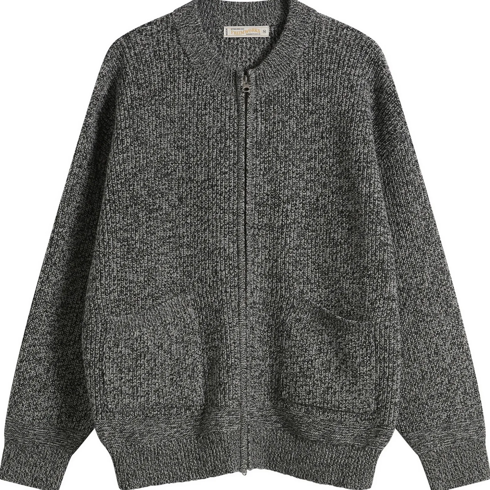 FrizmWORKS Tweed Wool Deck Zip Cardigan