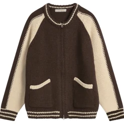 FrizmWORKS Wool Varsity Zip Cardigan