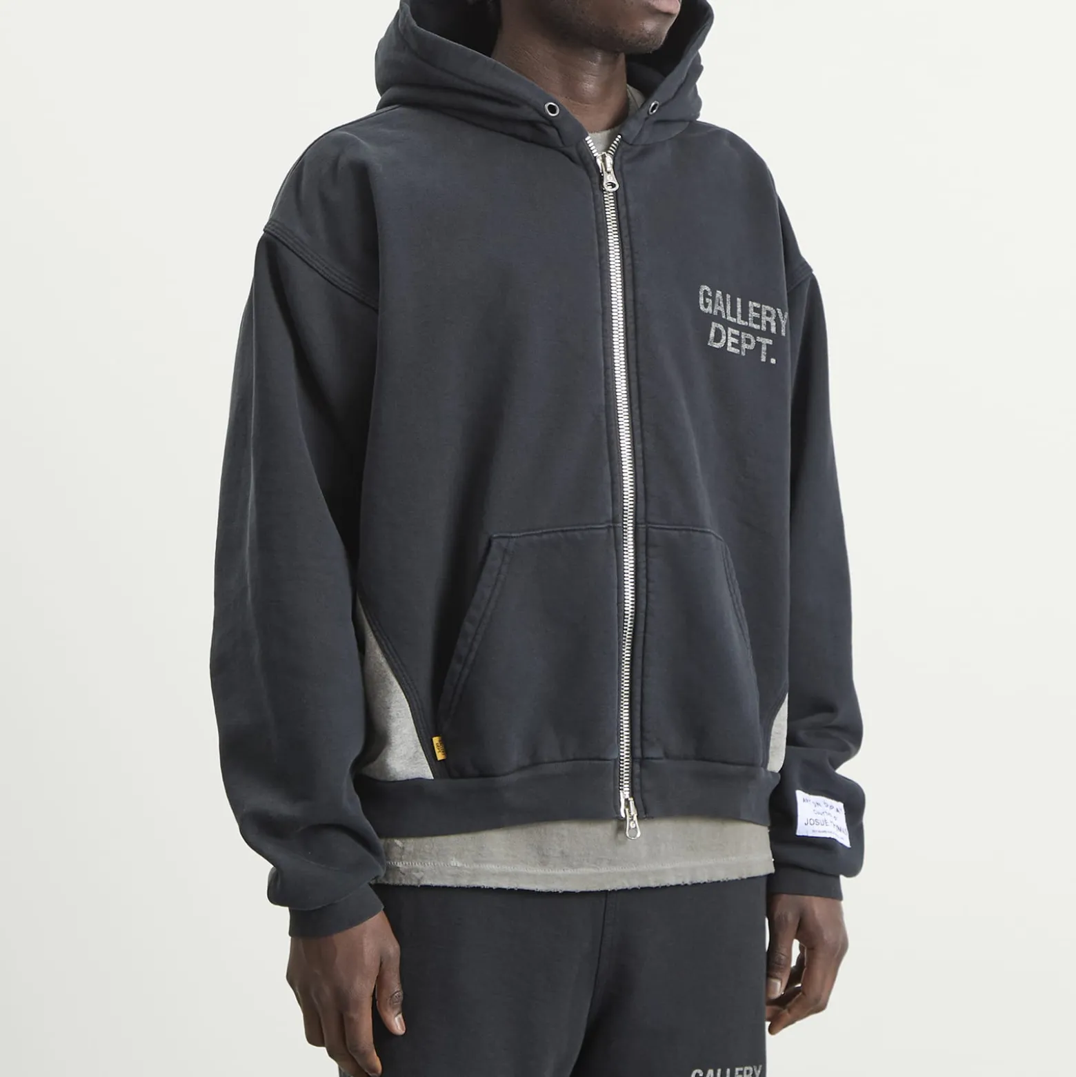 Gallery Dept. Contrast Panel Zip Hoodie