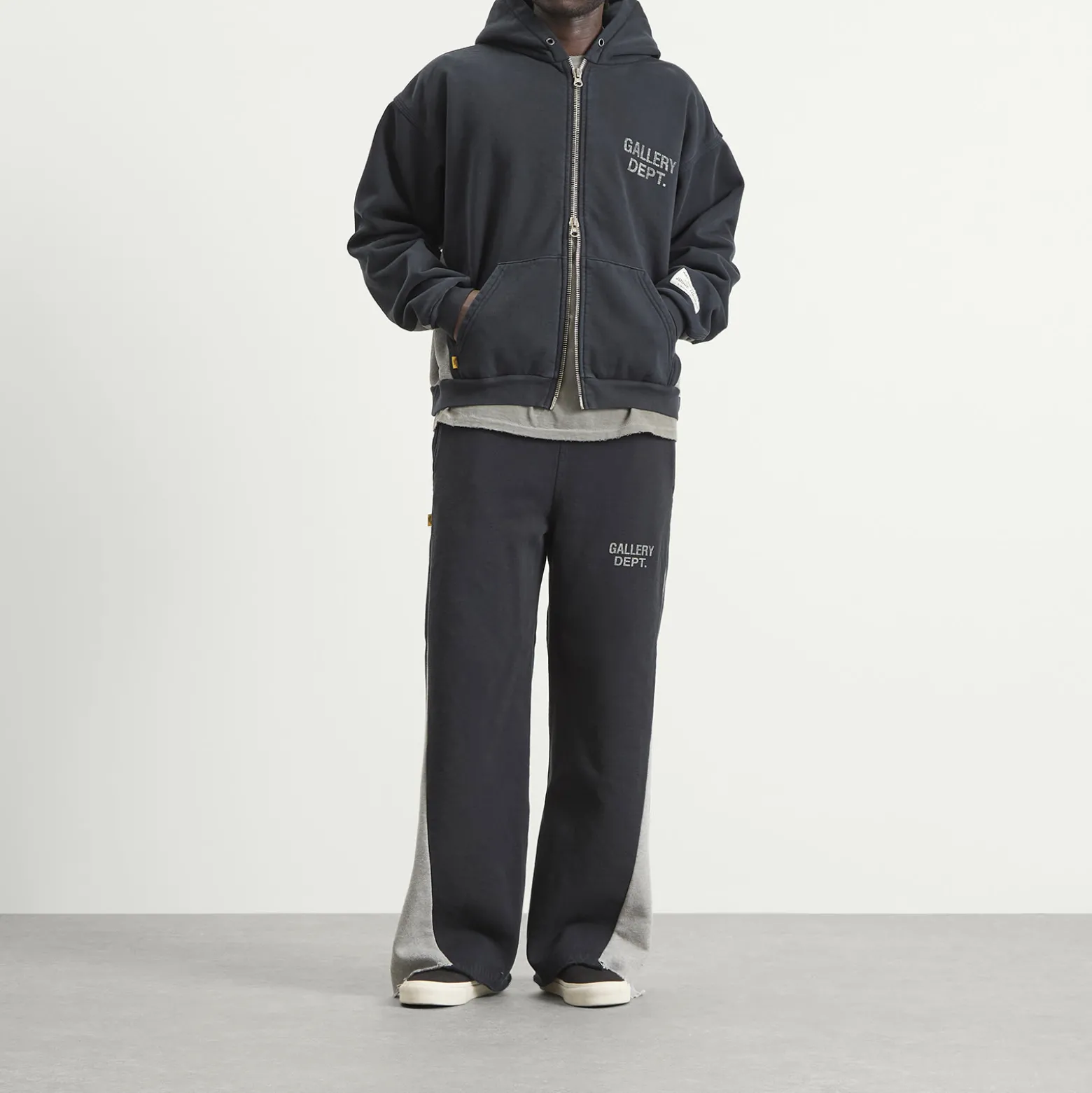 Gallery Dept. Contrast Panel Zip Hoodie
