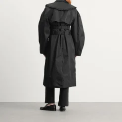 GANNI Duchesse Nylon Trenchcoat