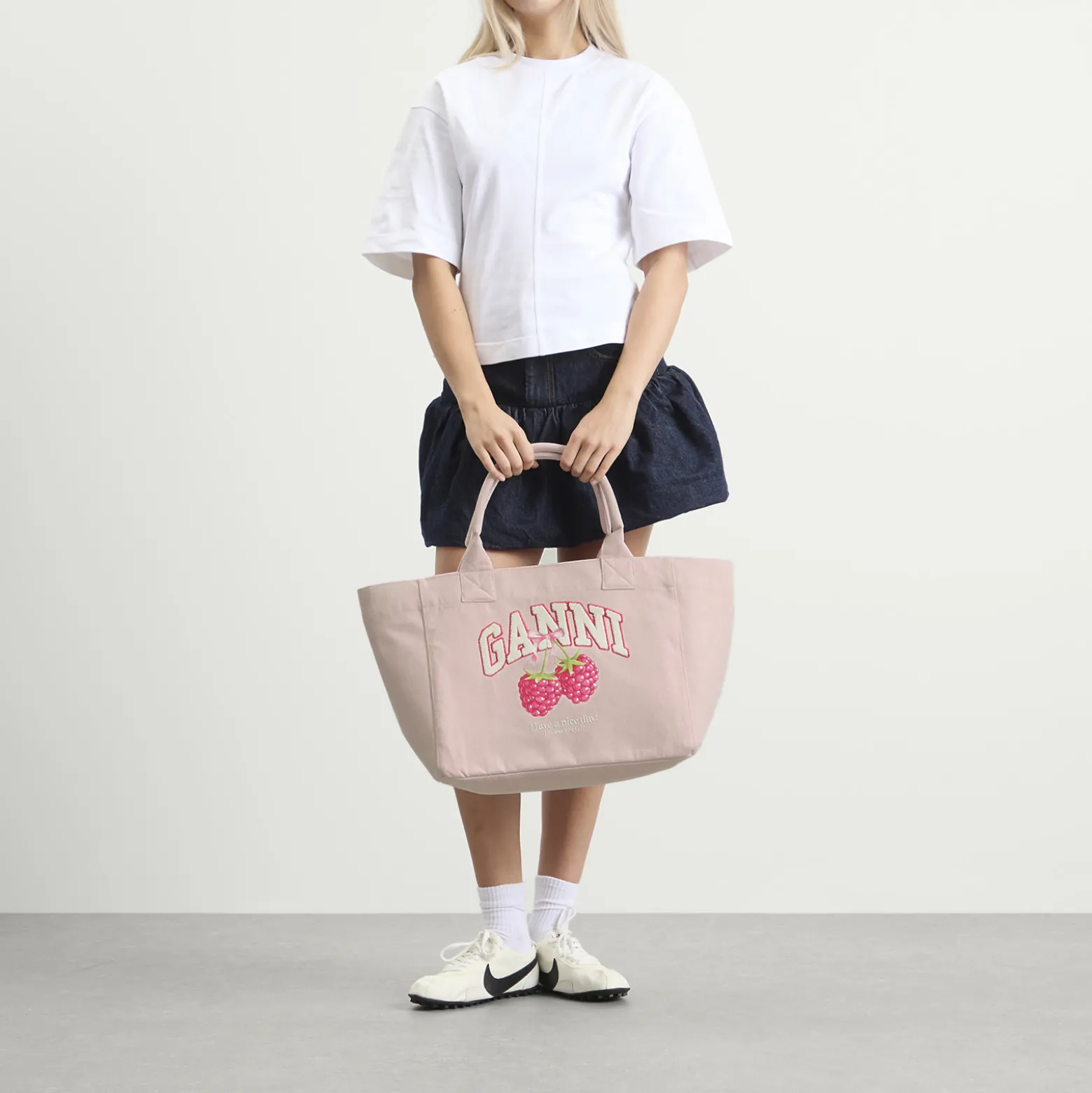 GANNI Medium Trapeze Shopper Bag