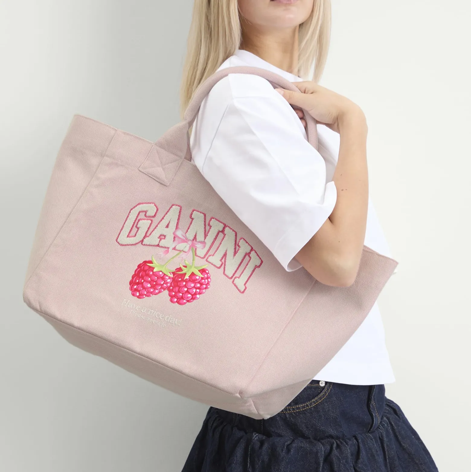 GANNI Medium Trapeze Shopper Bag