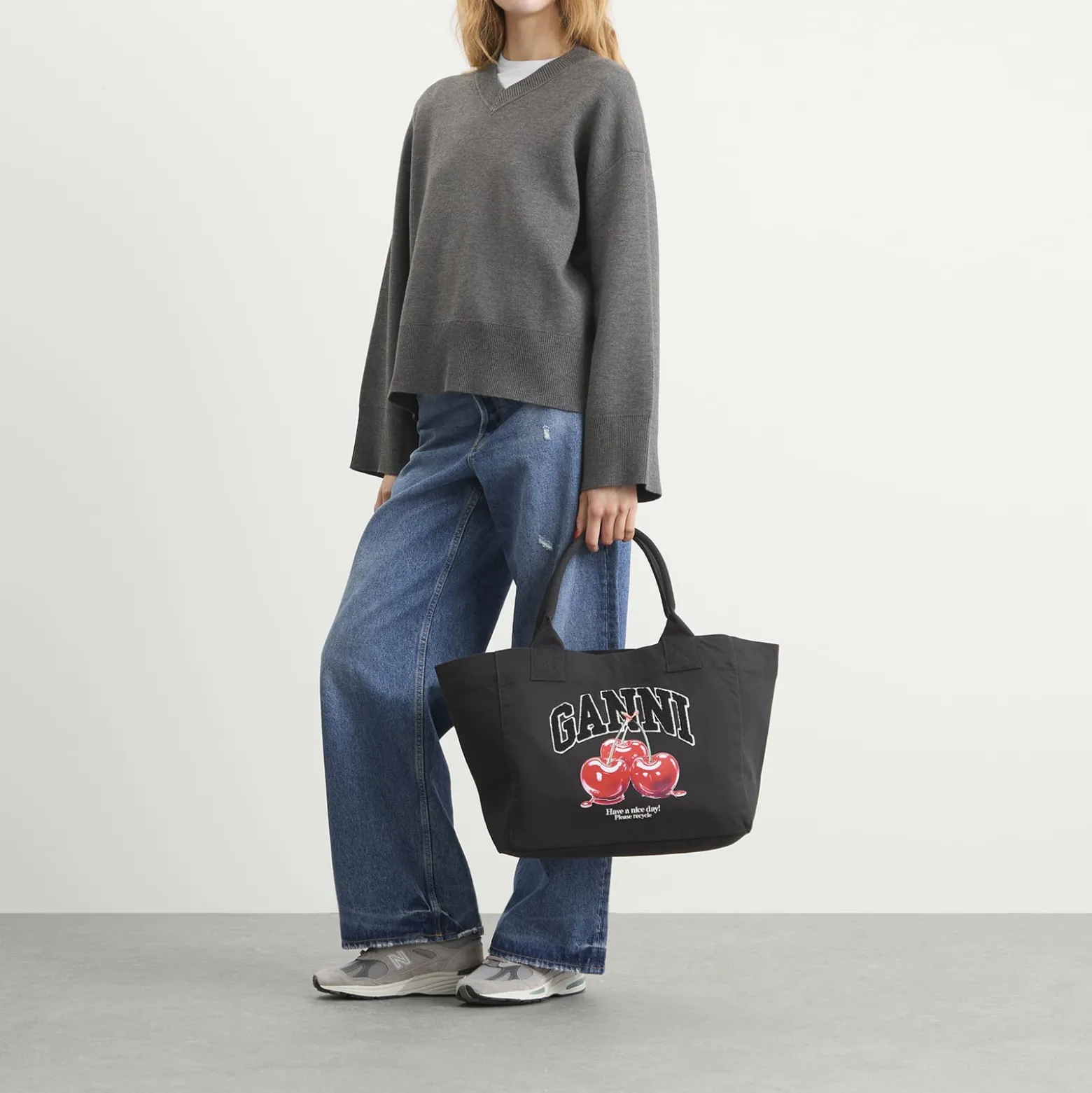 GANNI Medium Trapeze Shopper Bag