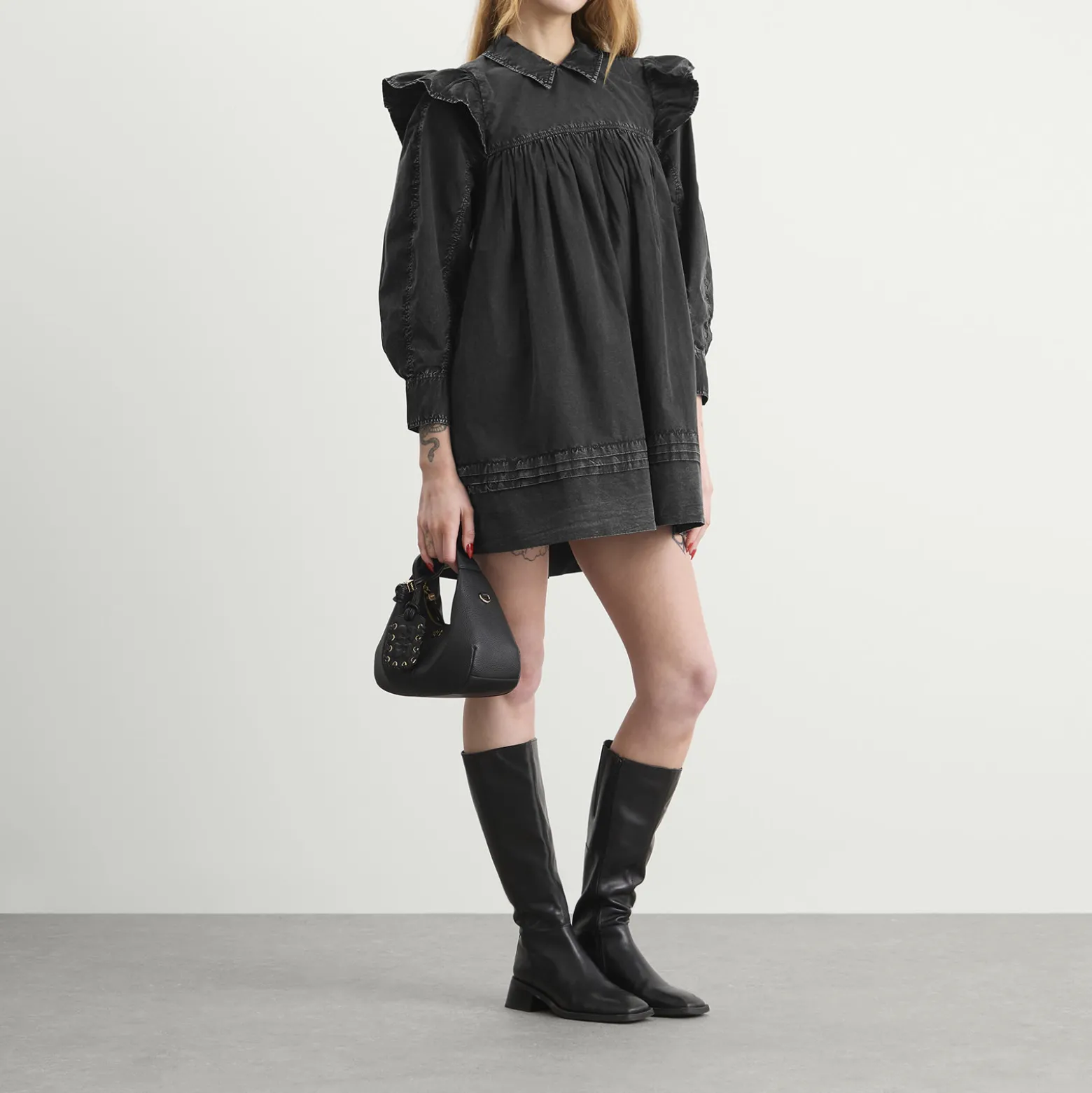 GANNI Mini Frill Dress