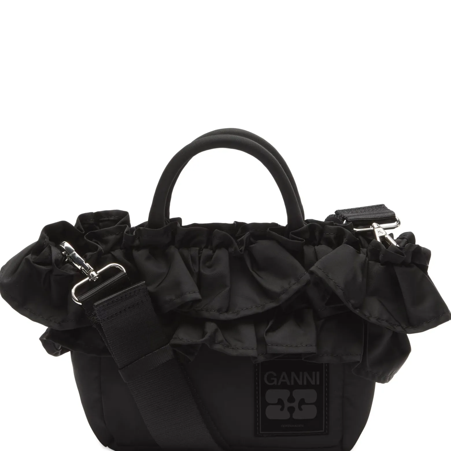 GANNI Mini Shopper Ruffle