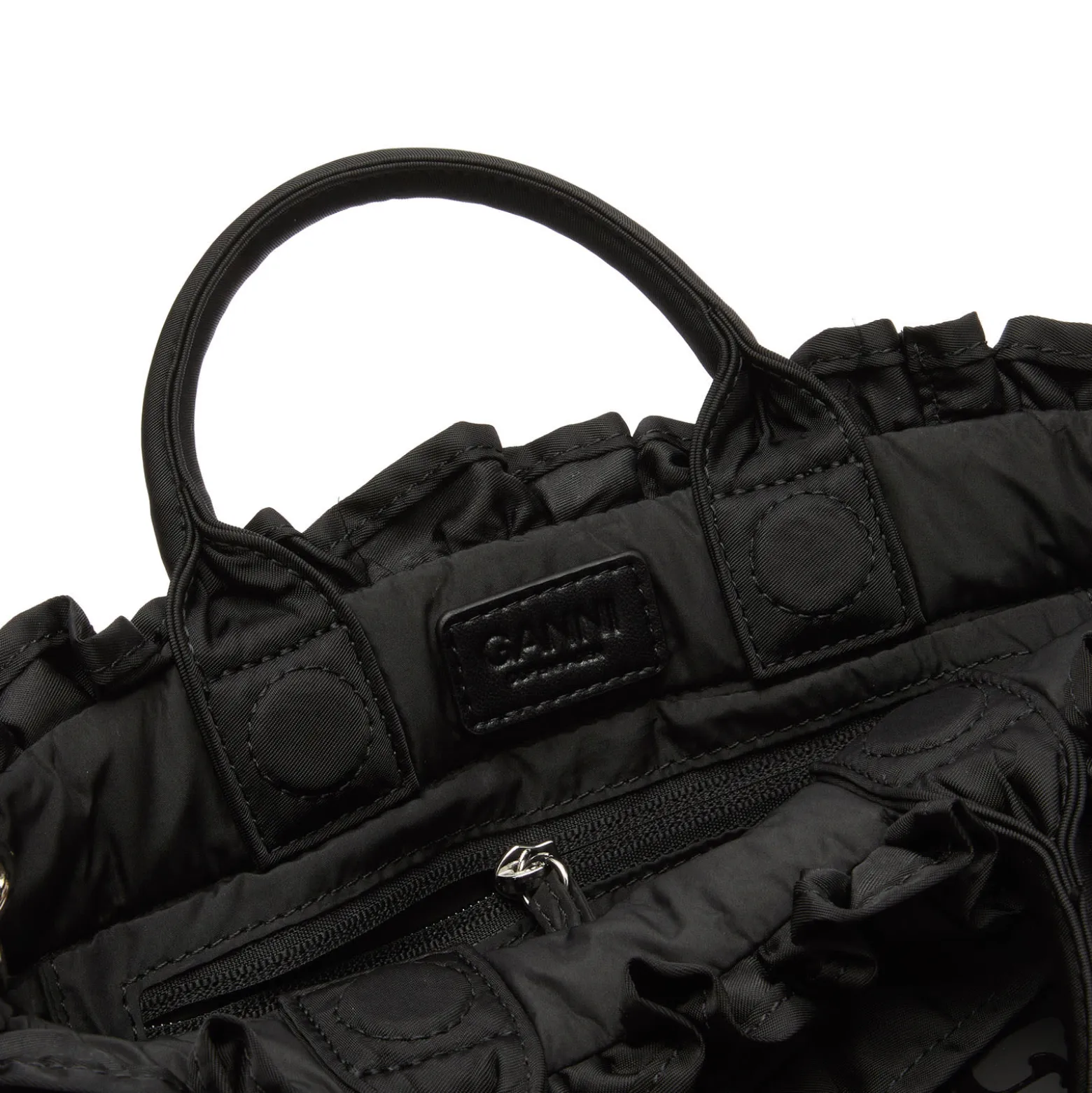 GANNI Mini Shopper Ruffle