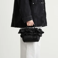 GANNI Mini Shopper Ruffle