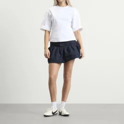 GANNI Rinse Denim Bubble Mini Skirt